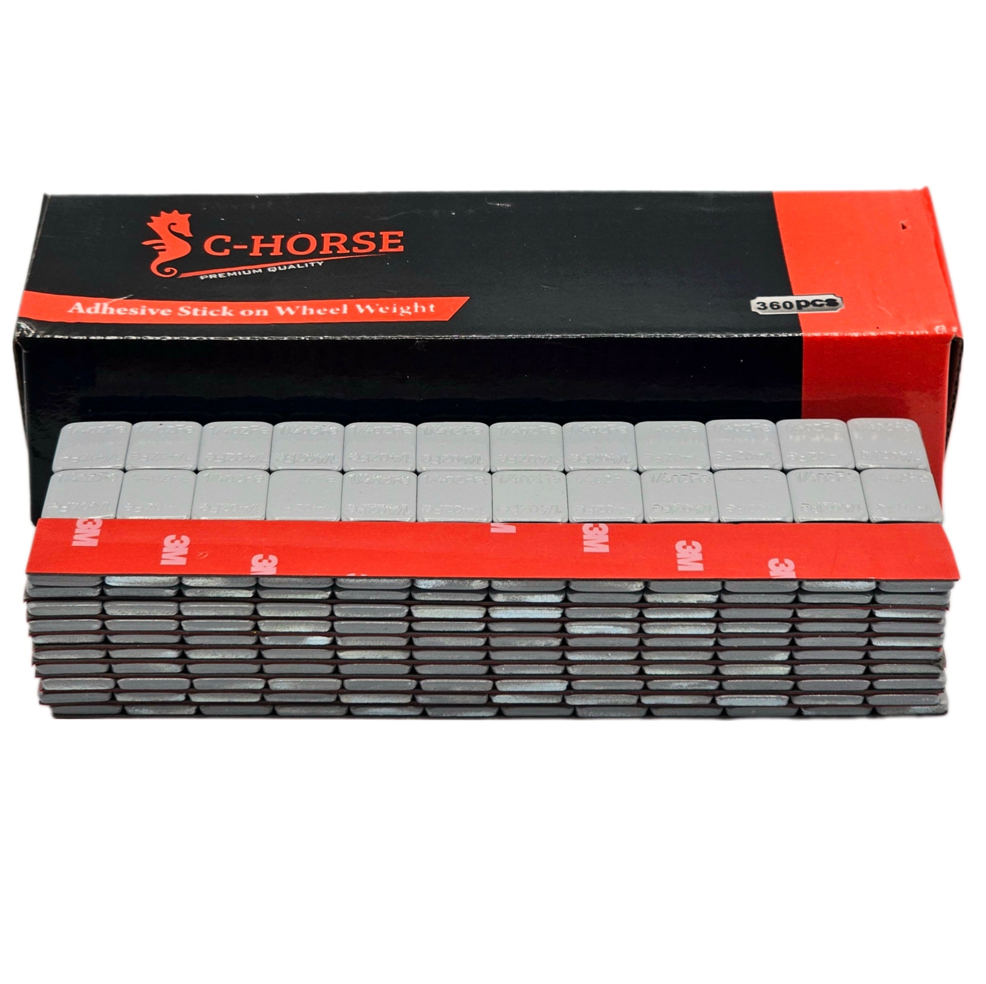 Stick-On Wheel Weights Gray Coated - 0.25 oz Increments with 3M Adhesive Tape