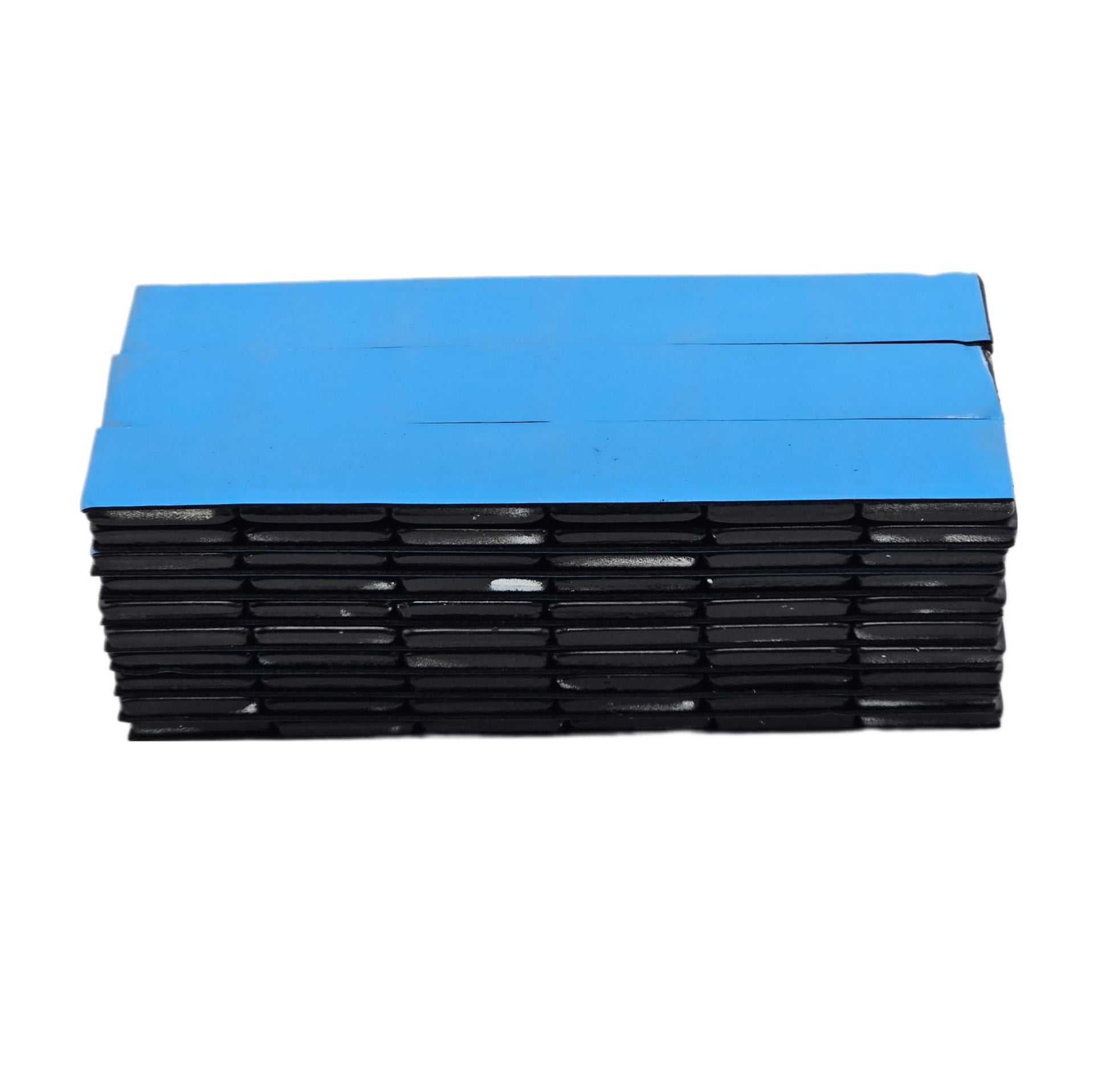 Stick-On Wheel Weights Black Coated - 0.50 oz Increments with Blue Adhesive Tape