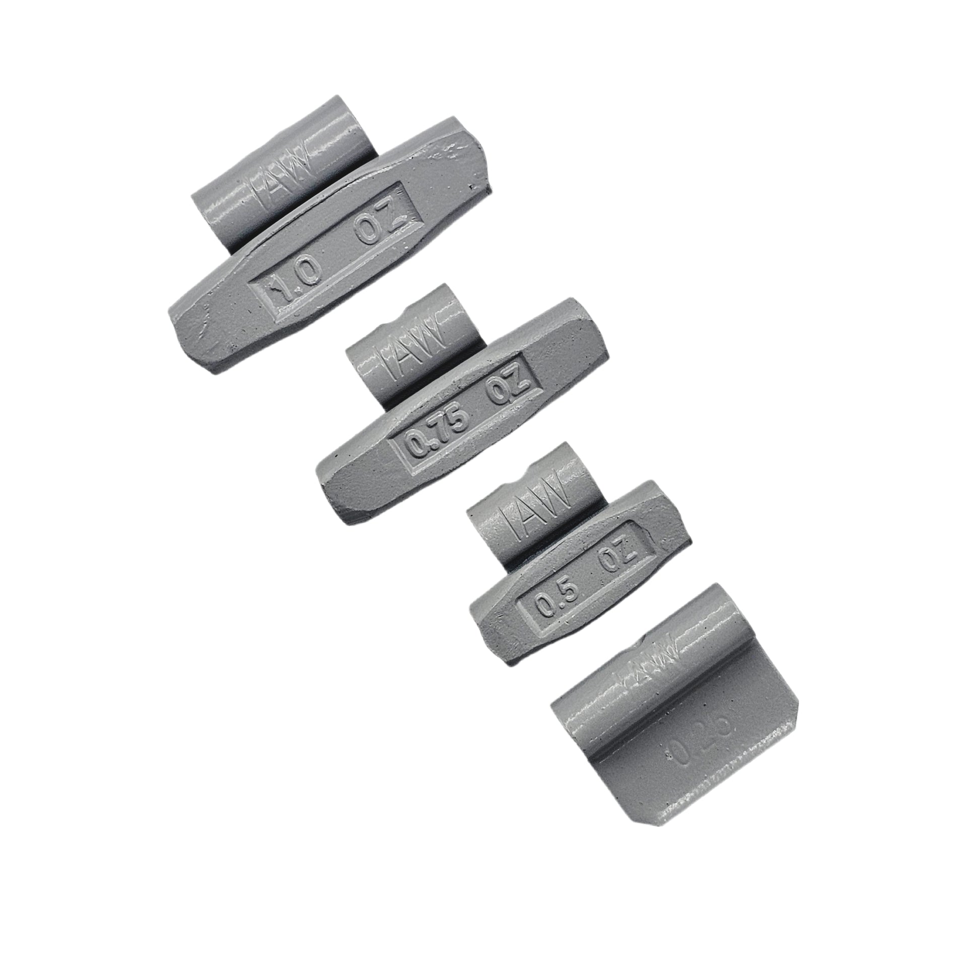 100-Piece Clip-On Wheel Weight Kit IAW Style - Gray Coated Assortment 0.25-1.00 oz