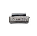 Metal clip with '1.0 AW 28g' marking on a white background