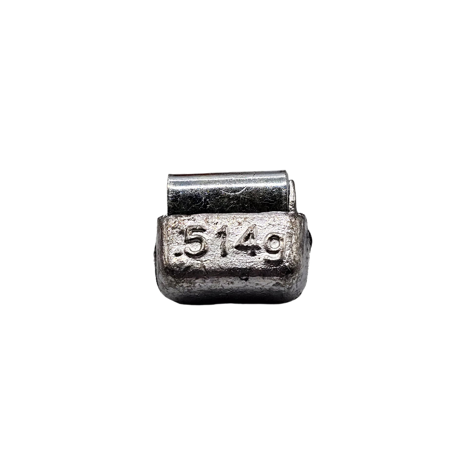 Metal weight with '5149' marking on a white background
