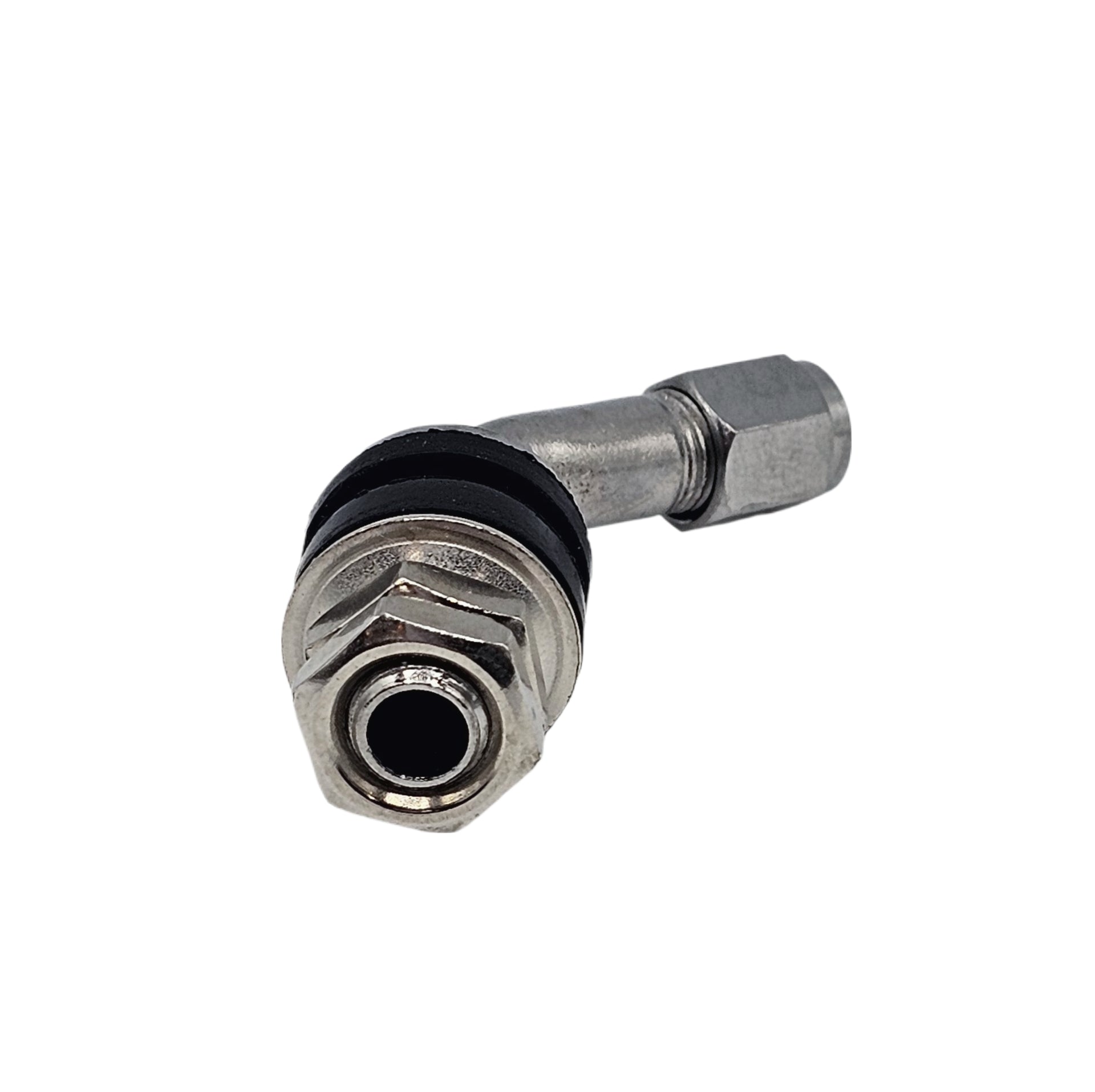 VS8-45° Chrome Tire Valve Stem - 45 Degree Angle for Φ11.5mm/.453" Holes