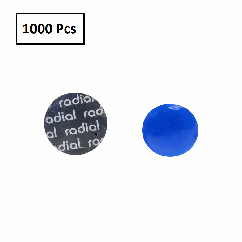 Small Radial Tire Repair Patch - Round 41mm (1-5/8") for Passenger & Light Truck Tires (100-Pack)