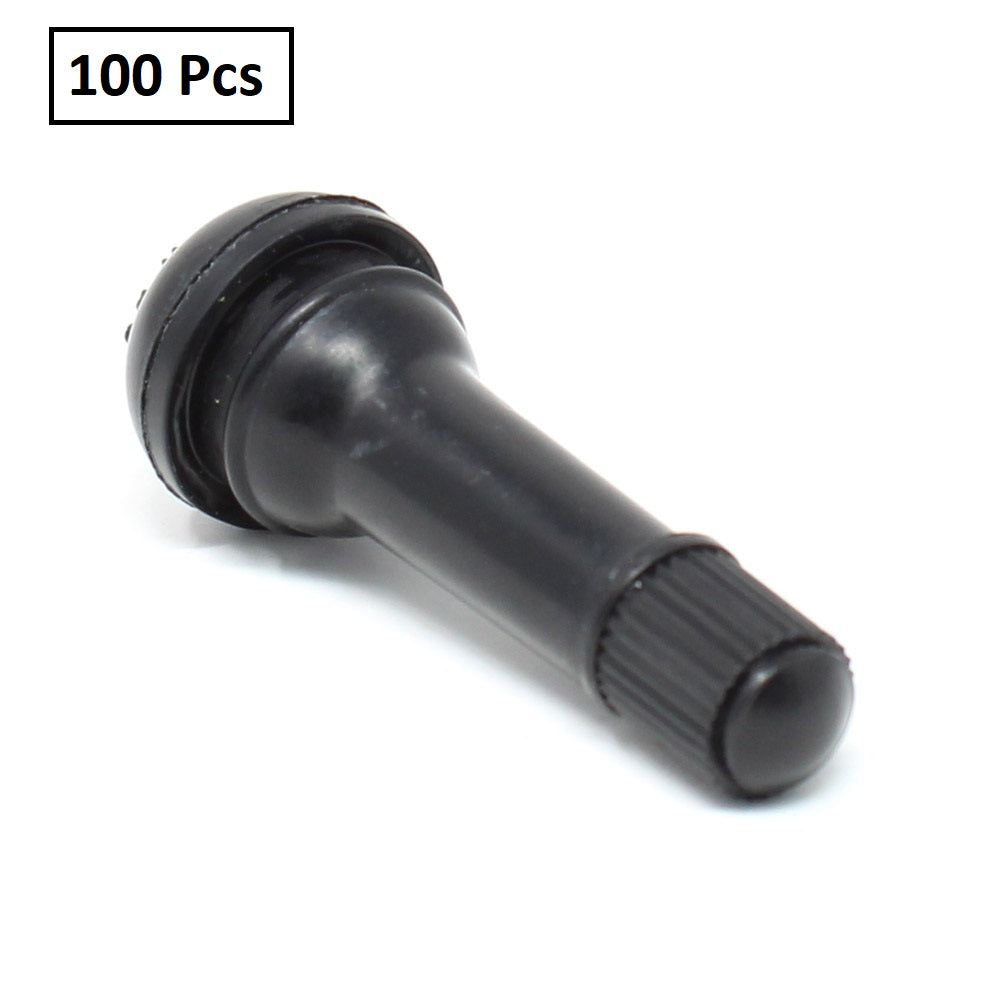 TR414 Snap-In Rubber Valve Stem - 1.5" for Passenger Cars & Light Trucks (100-Pack)