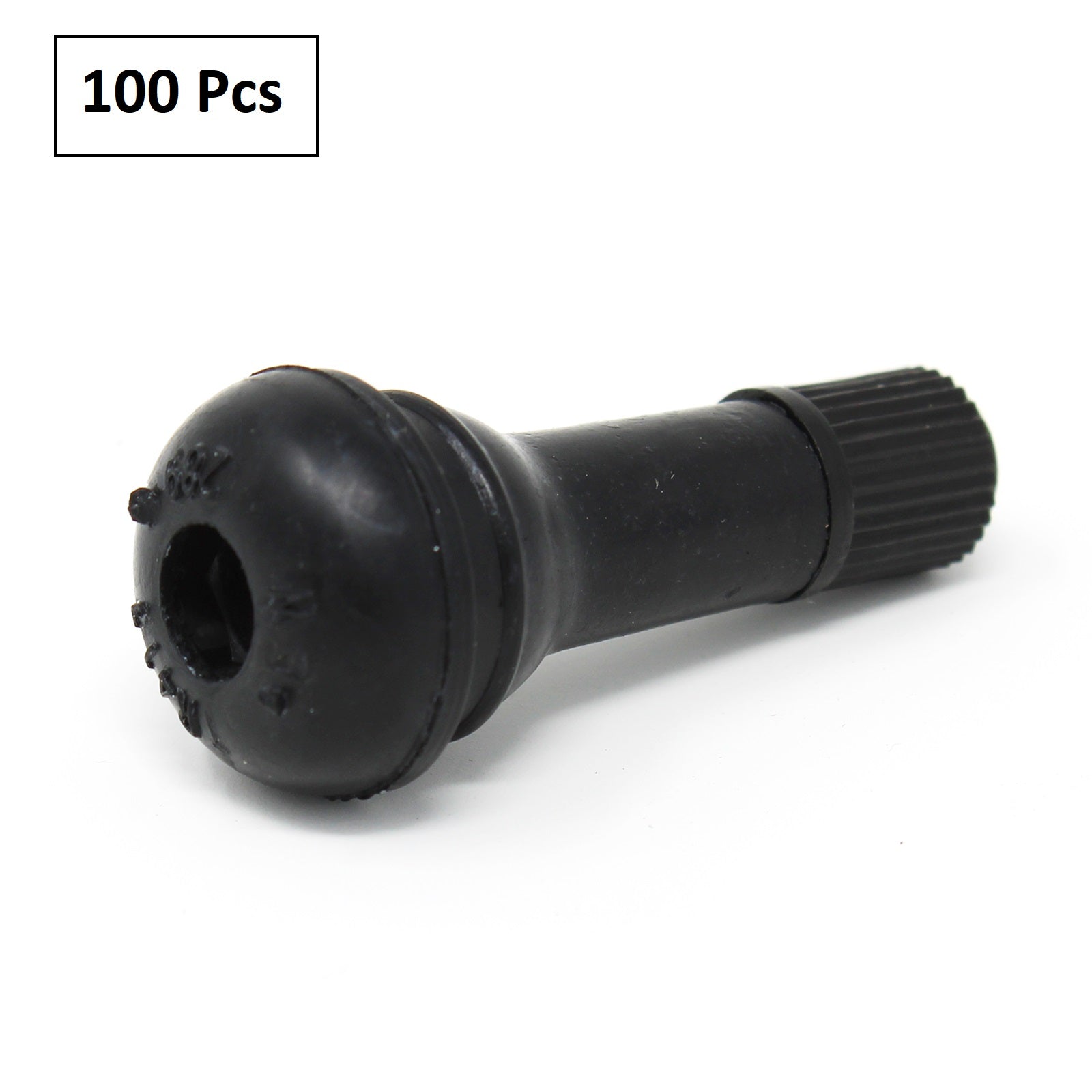 TR413 Snap-In Rubber Valve Stem - 1.25" for Passenger Cars & Light Trucks (100-Pack)