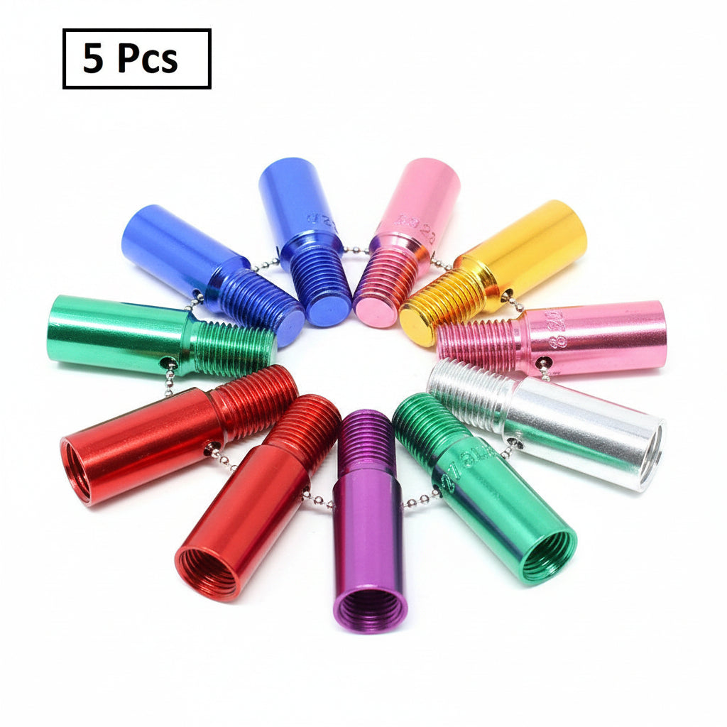 8-Piece Thread Checker Set - Male/Female Bolt/Nut Gauge Keychain Tool