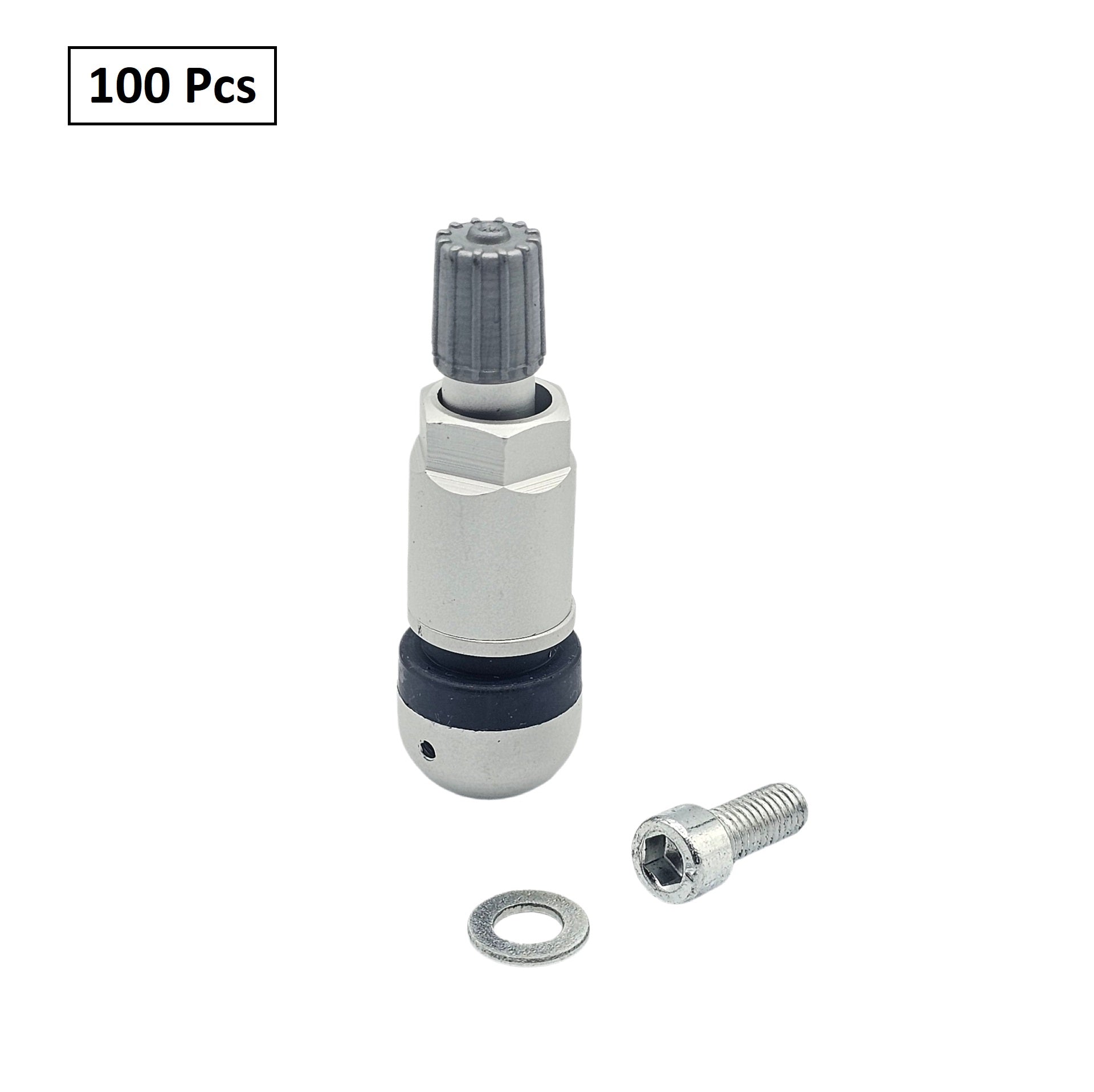 TPMS Valve Stem Kit 20037 - Clamp-In Aluminum Sleeve Chrome Finish