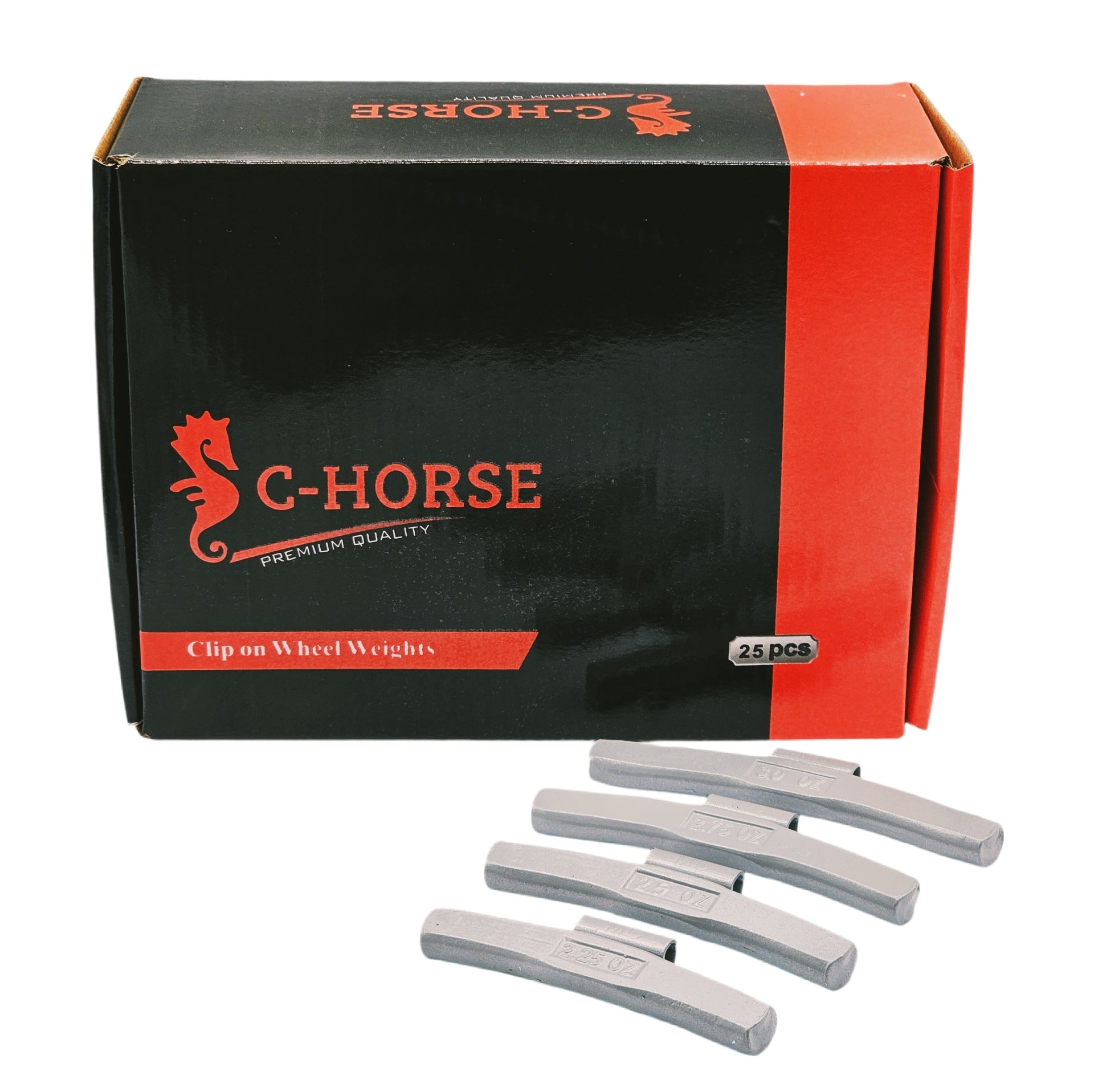 100pc MC Clip-On Wheel Weight Assortment - 2.25-3.00oz Gray