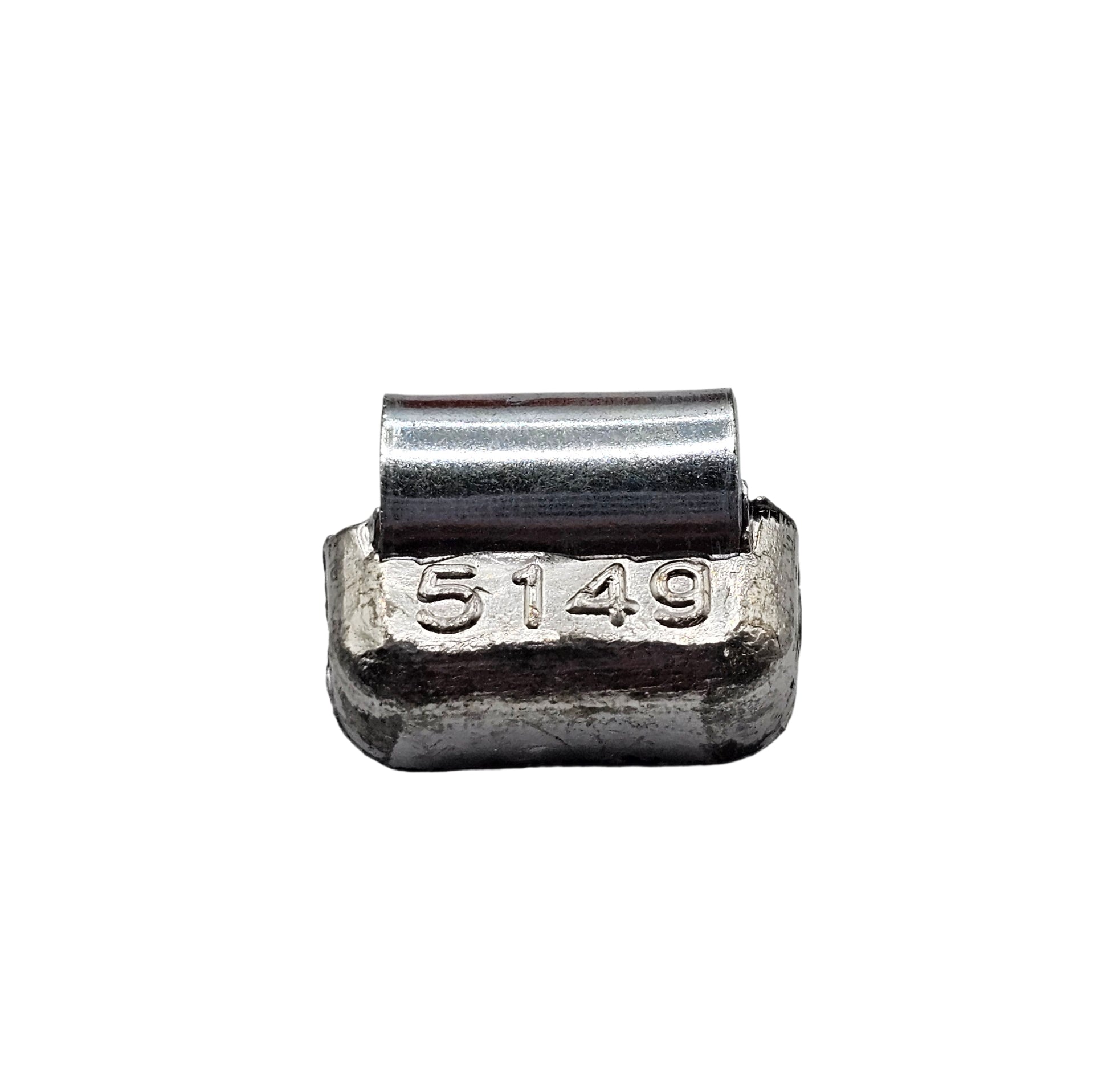 Metal component with '5149' marking on a white background