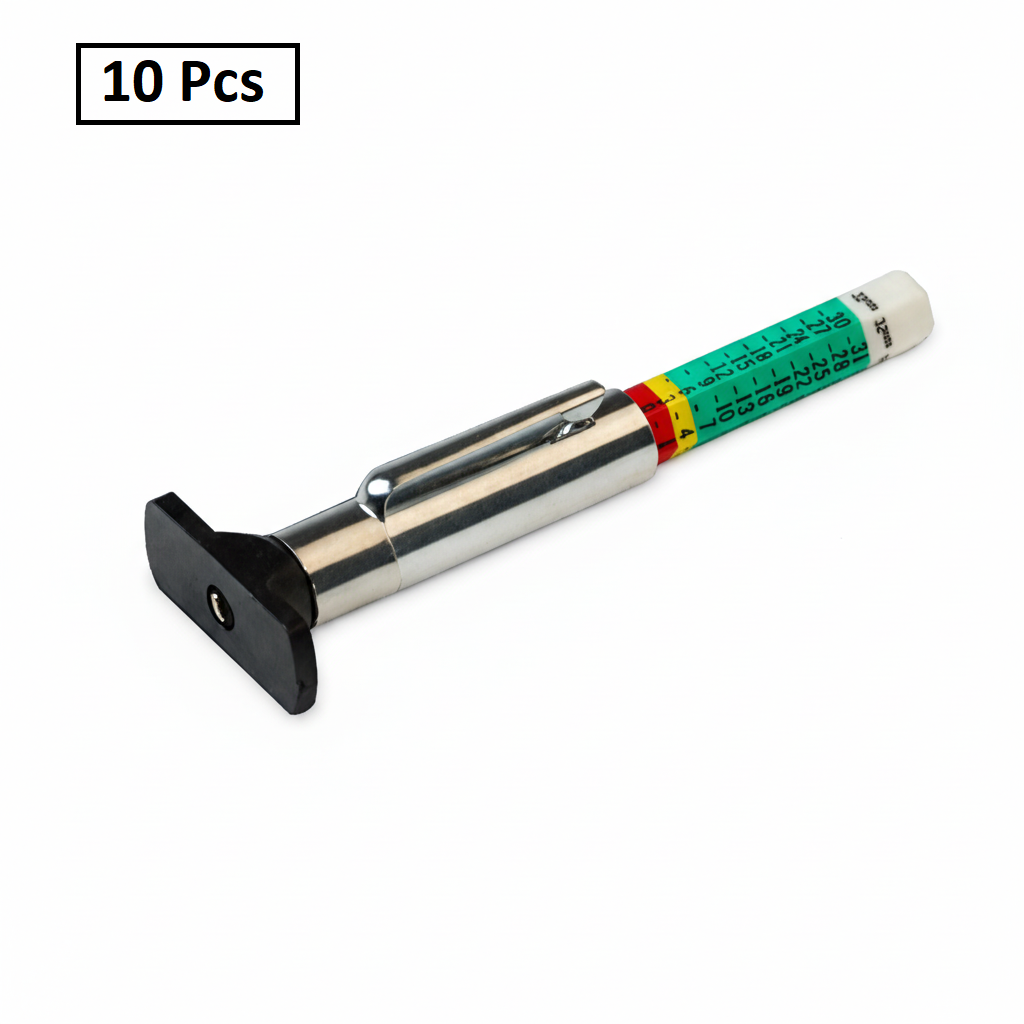 C-HORSE Color Tire Tread Depth Gauge – 32nds &amp; 25mm Metric Scale