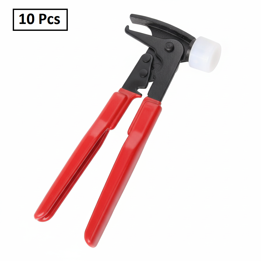 Wheel Weight Hammer Pliers VT1116 - Red Forged Steel Balancing & Removal Tool
