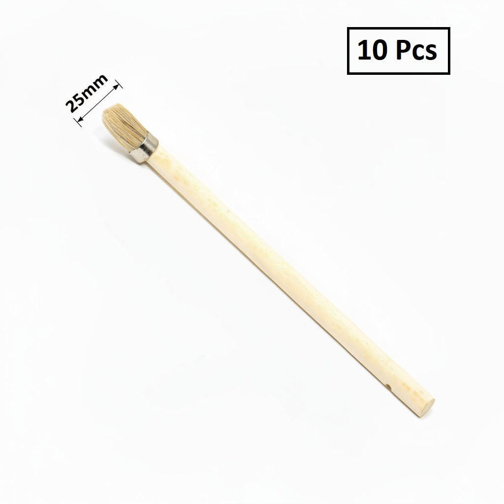 25mm Paste Applicator Brush - Wood Handle Tire Lube Brush for Tire Changers