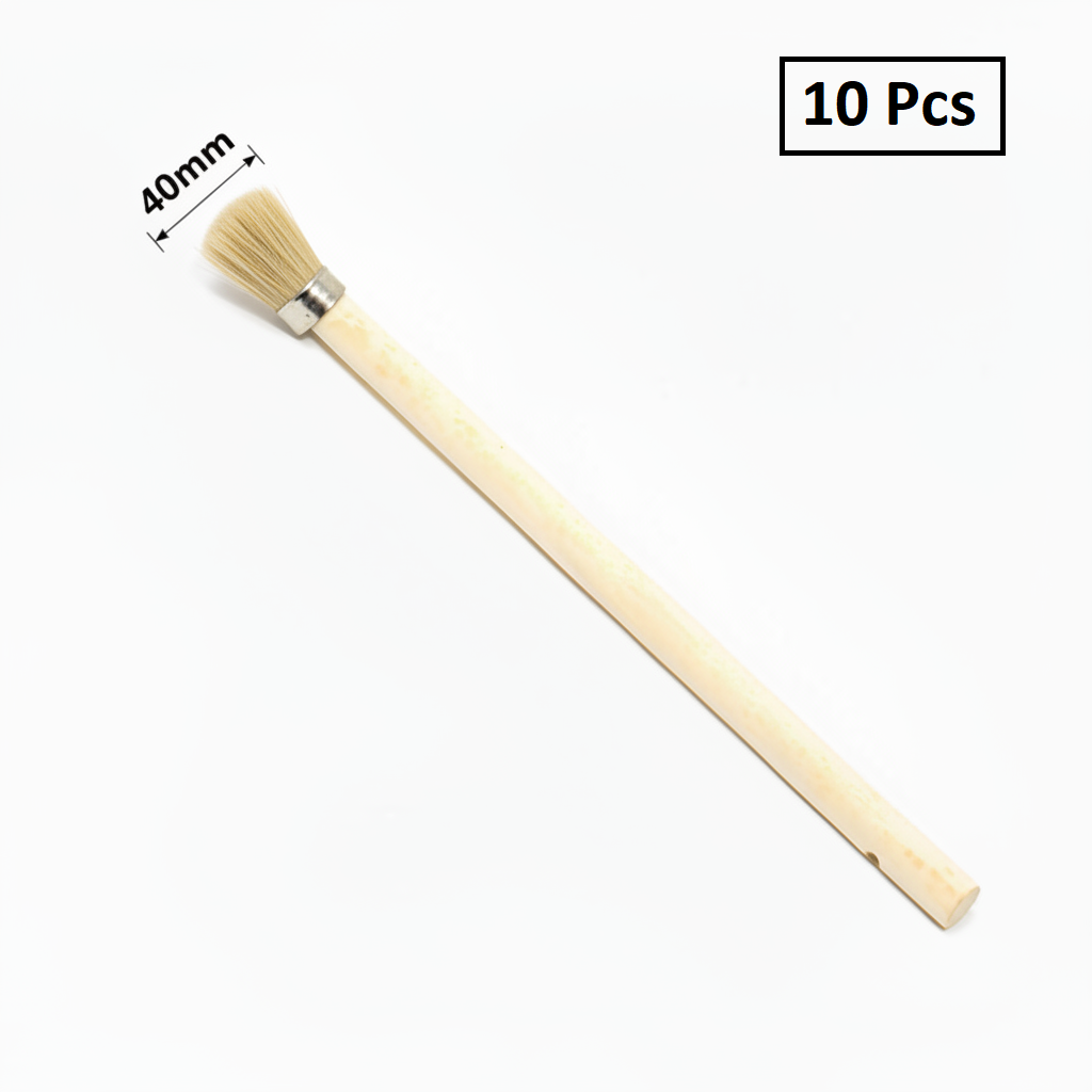 40mm Paste Applicator Brush - Wood Handle Tire Lube Brush for Tire Changers