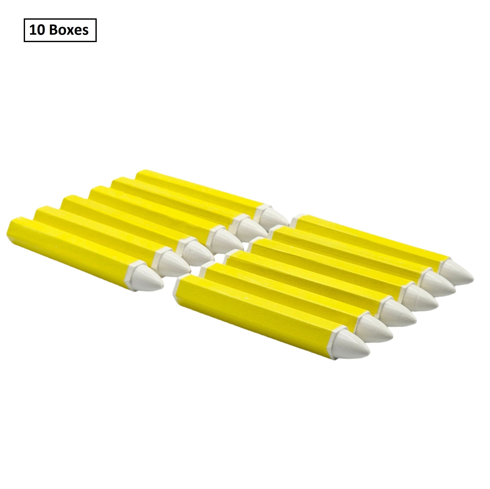 White Tire Marking Crayon 12-Pack - All Surface Chalk Paint Stick Marker