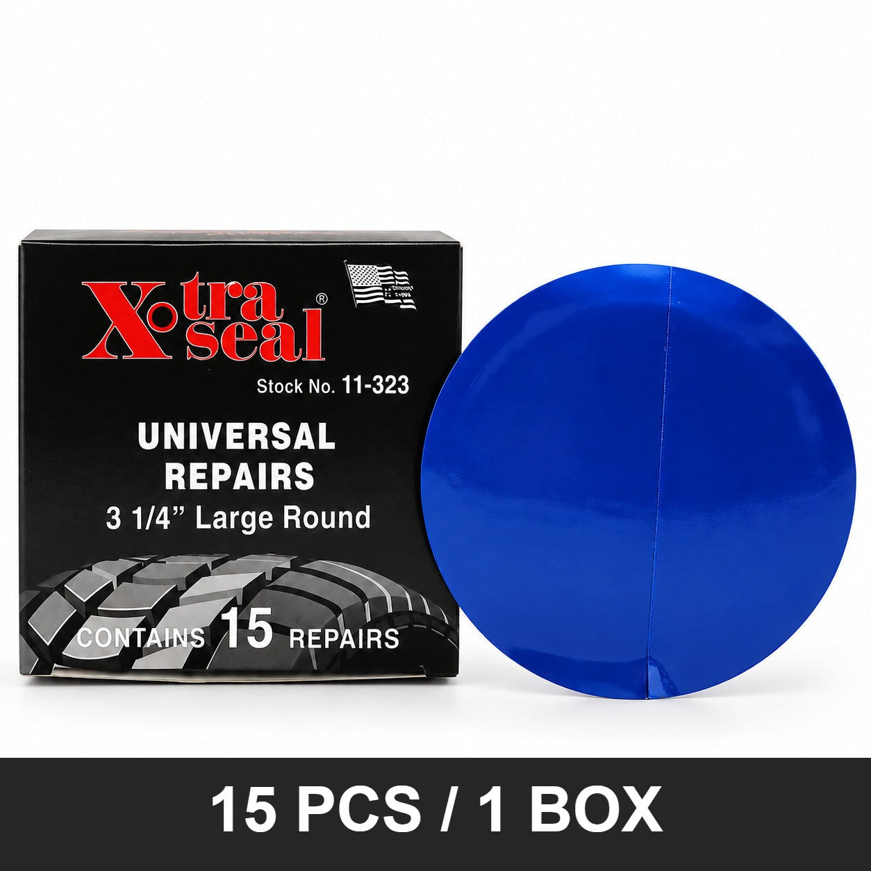 Xtra Seal 11-323 Large Round Radial Tire Repair Patch 3-1/4" 82 mm (15-Pack)