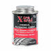 Can of Xtra Seal Chemical Vulcanizing Cement with warning label 