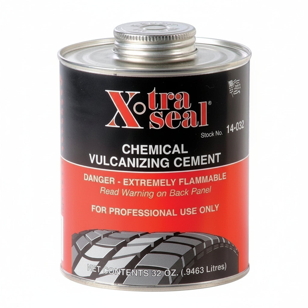 Can of XtraSeal chemical vulcanizing cement