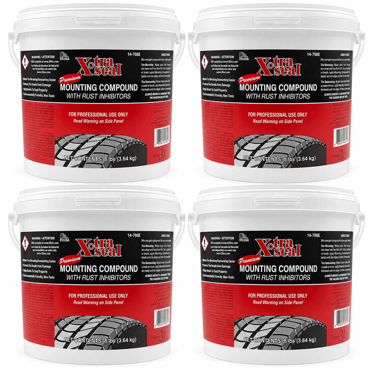 Xtra Seal 8lb Pail Tire Mounting & Demounting Compound "14-708E"