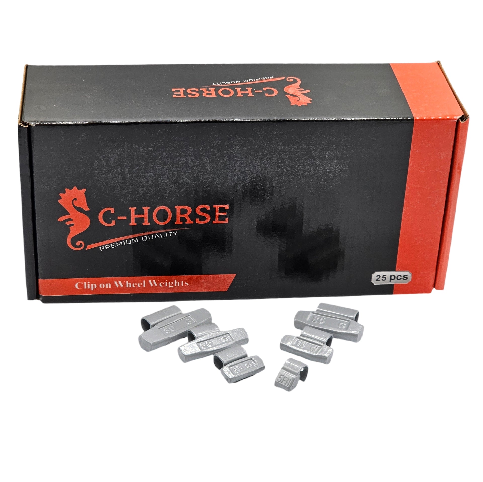 150-Piece Clip-On Wheel Weight Kit FN Style - Gray Coated Assortment 5g-30g