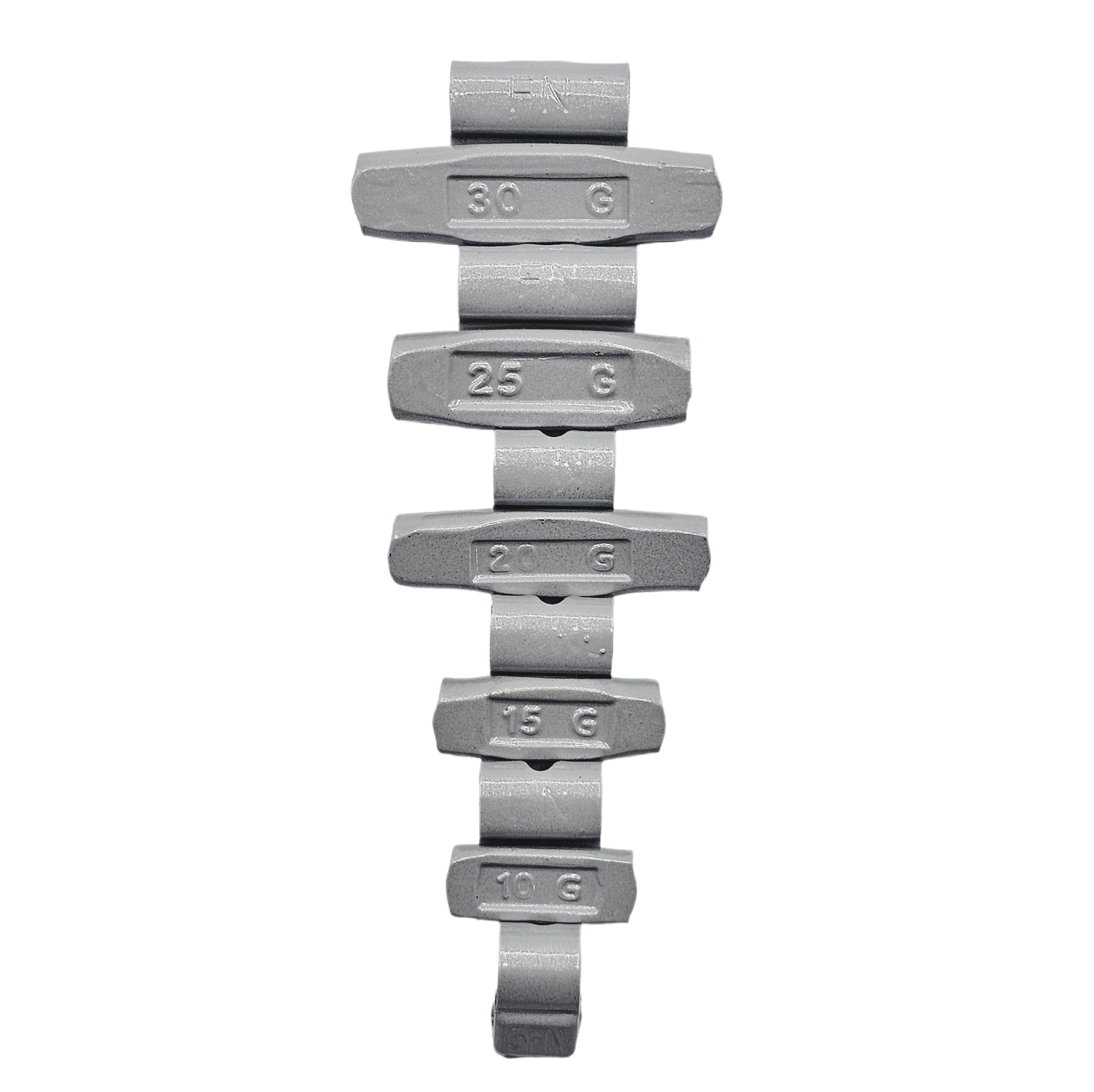 150-Piece Clip-On Wheel Weight Kit FN Style - Gray Coated Assortment 5g-30g