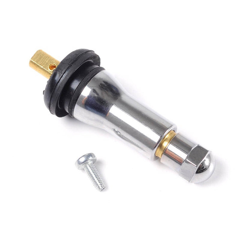 TPMS Valve Stem 20008C - Snap-In Style Chrome Finish