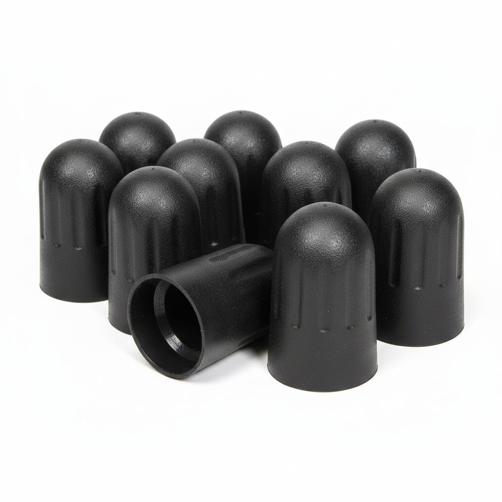 Long Plastic Valve Caps - TPMS Stems 20018/20008 0.305"-32 Bag of 100