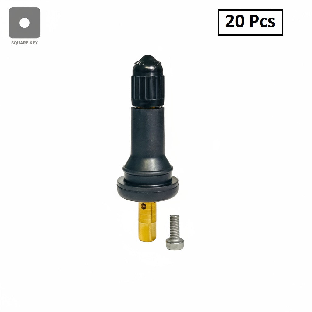 TPMS Valve Stem 20635 - Clamp-On Rubber Snap-In Tire Pressure Sensor Stem