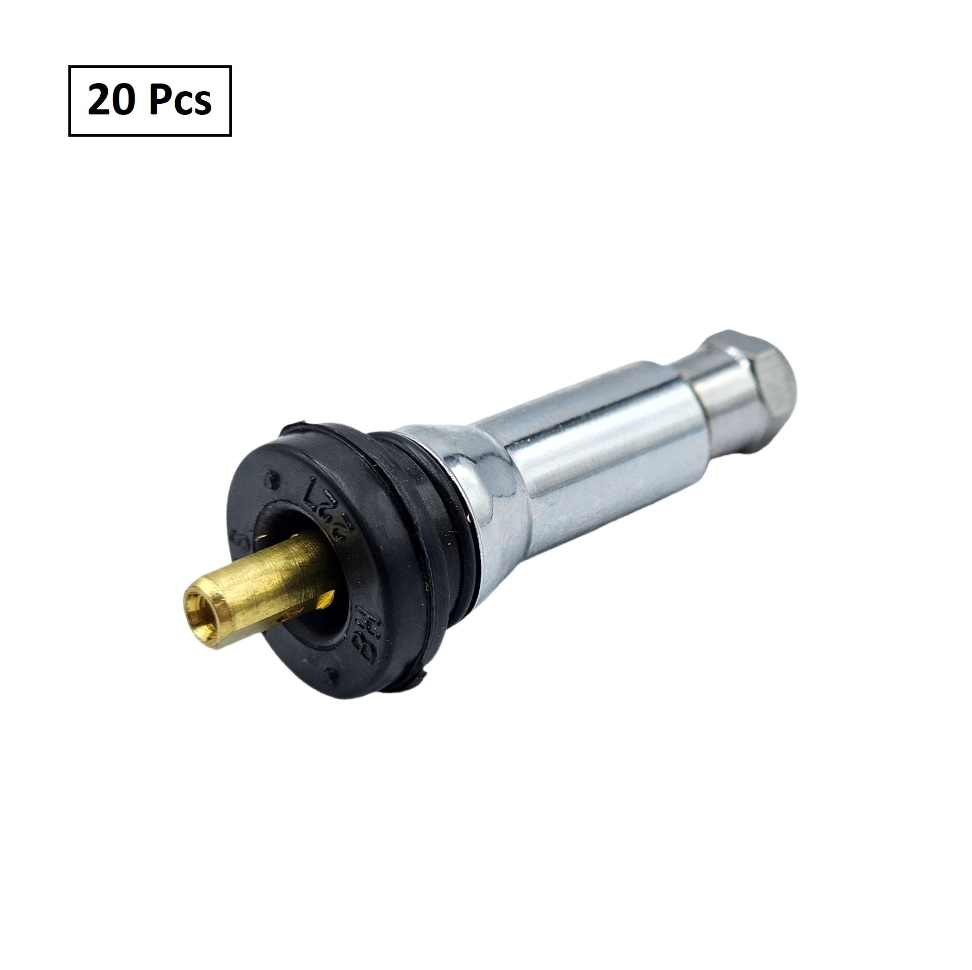 TPMS Valve Stem 20635C - Clamp-On Chrome Finish Tire Pressure Sensor Stem