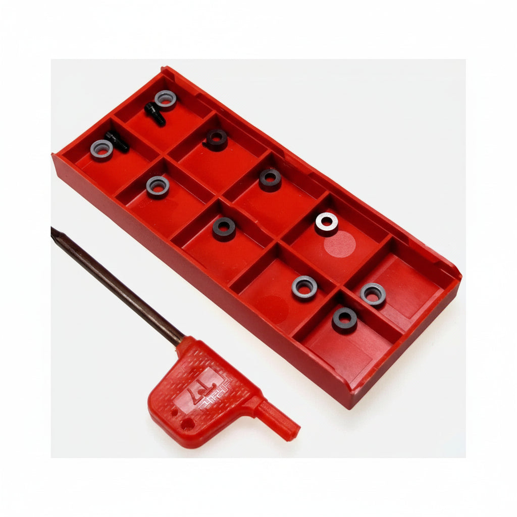 C-HORSE CB221-626-3 For OCL Micro Round Brake Lathe Bits with 10 Screws & Install Tool