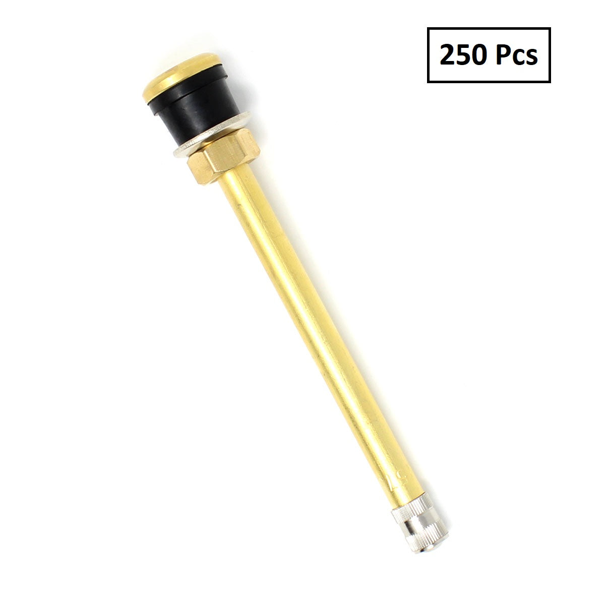TR573 Clamp-In Valve Stem - Brass Tubeless for Heavy-Duty Commercial Vehicles (Trucks, Buses, RVs)