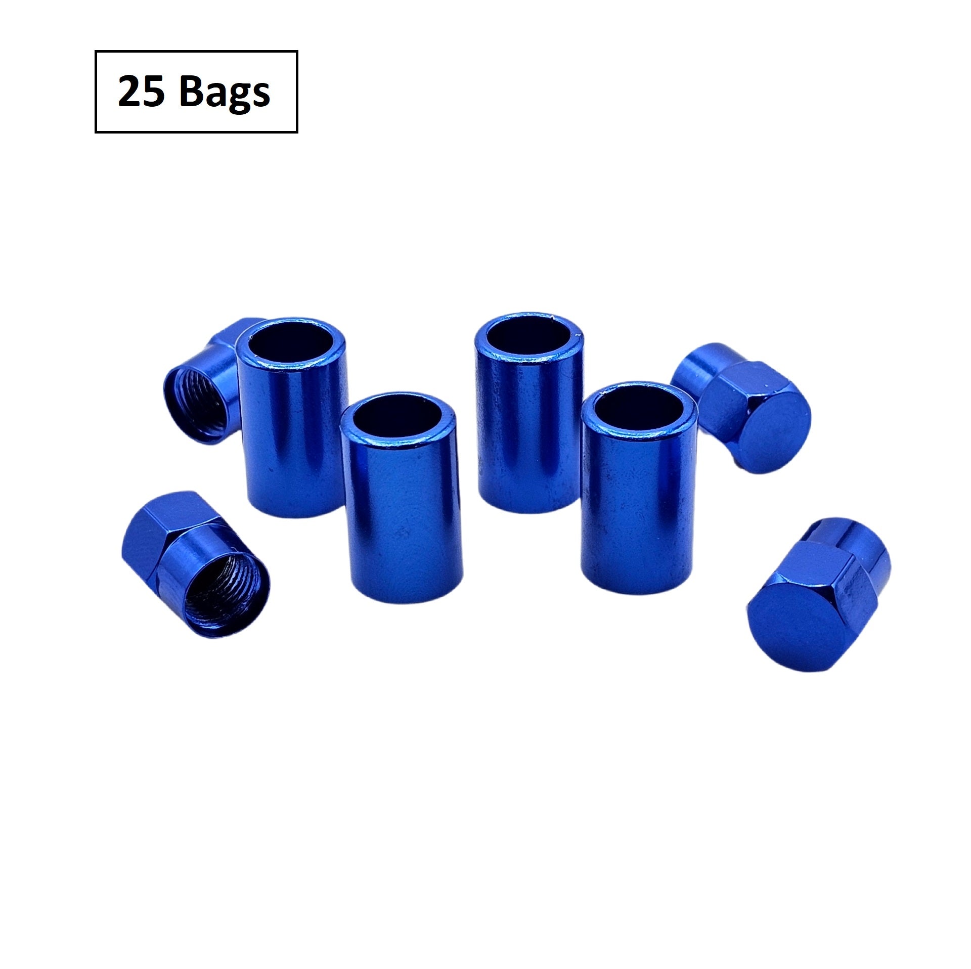 C-HORSE Blue Valve Sleeve & Cap Set – Fits TR414 Snap-In Tire Valves (0.305"-32 Cap)