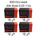 Four boxes of C-Horse clip-on wheel weights with lead AW style 0.25-1 Oz on a white background.