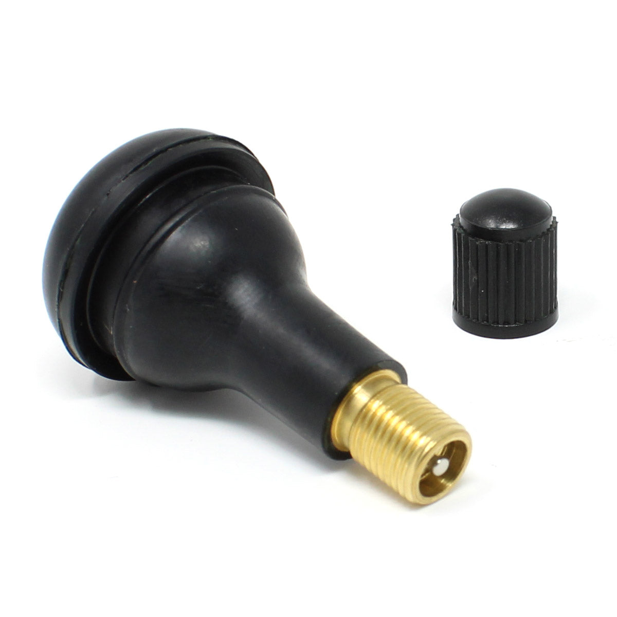 TR412 Snap-In Rubber Valve Stem - 0.88" for Passenger Cars & Light Trucks (100-Pack)