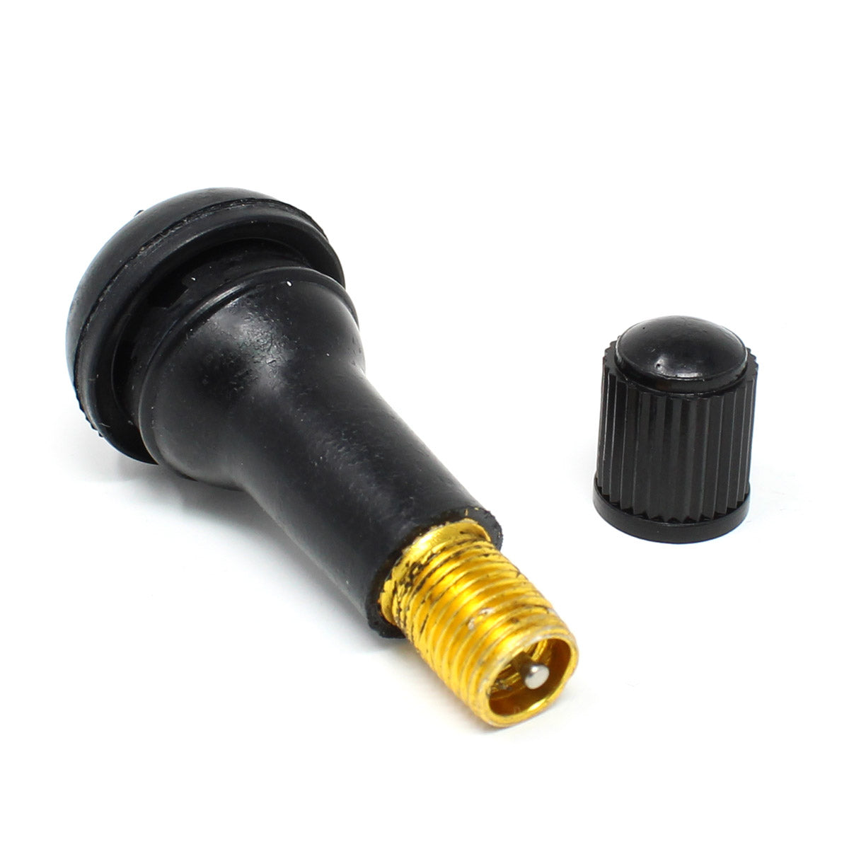 TR413 Snap-In Rubber Valve Stem - 1.25" for Passenger Cars & Light Trucks (100-Pack)