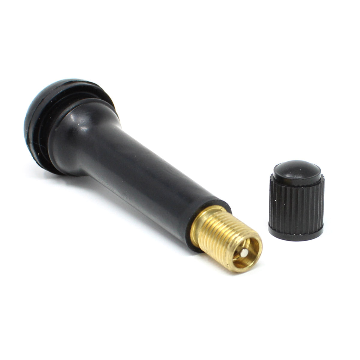 TR418 Snap-In Rubber Valve Stem - 2" Extended Length for Deep Wheels (100-Pack)