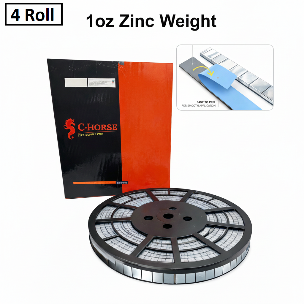 Stick-On Zinc Wheel Weight Roll - 1 oz Segments 180pc Blue Tape