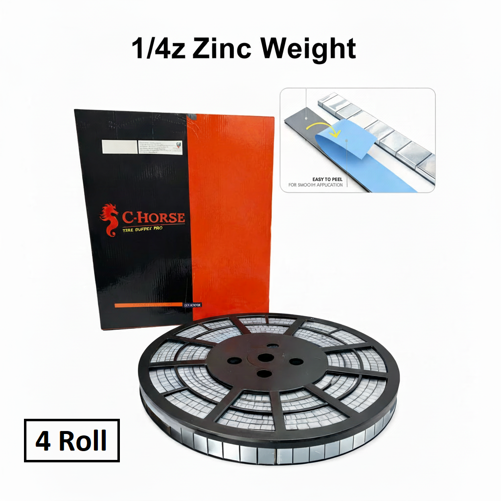 Stick-On Zinc Wheel Weight Roll - 0.25oz Segments 720pc Blue Tape