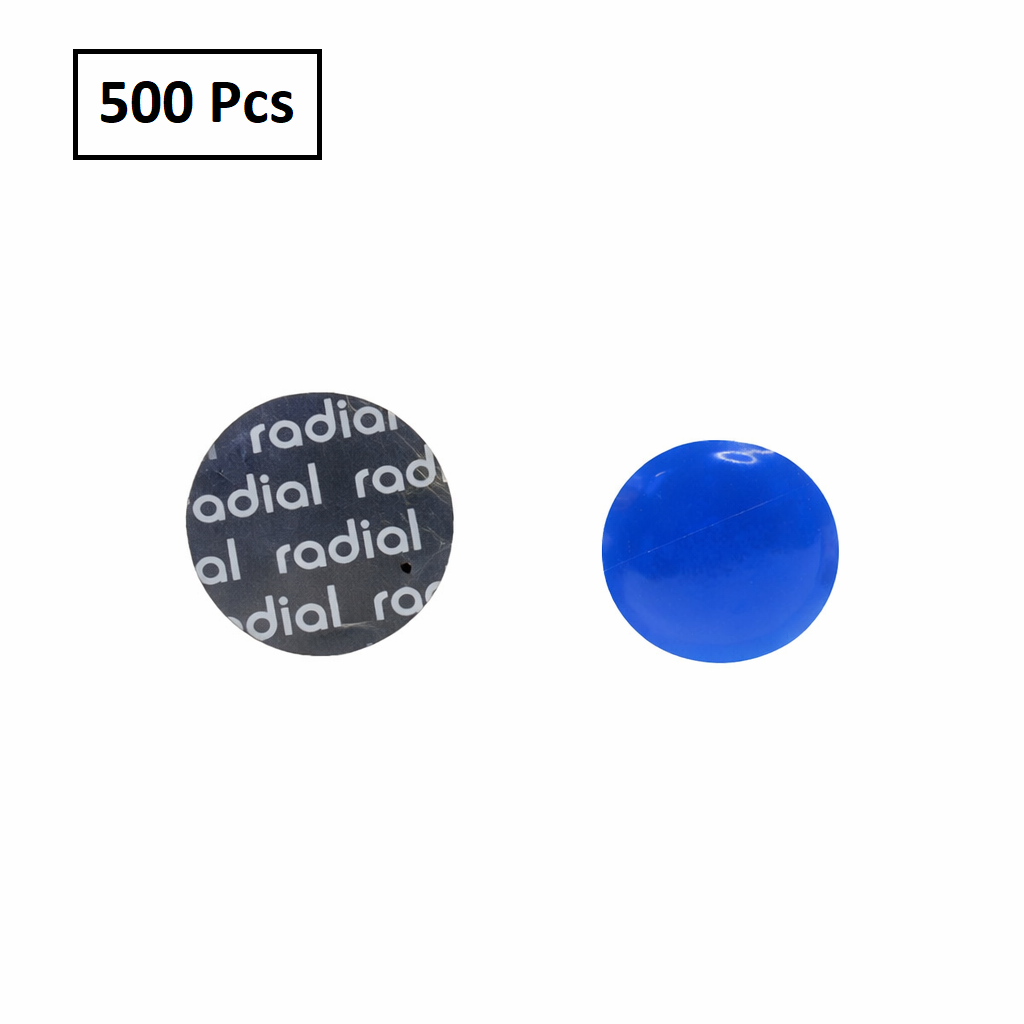 Small Radial Tire Repair Patch - Round 41mm (1-5/8") for Passenger & Light Truck Tires (100-Pack)
