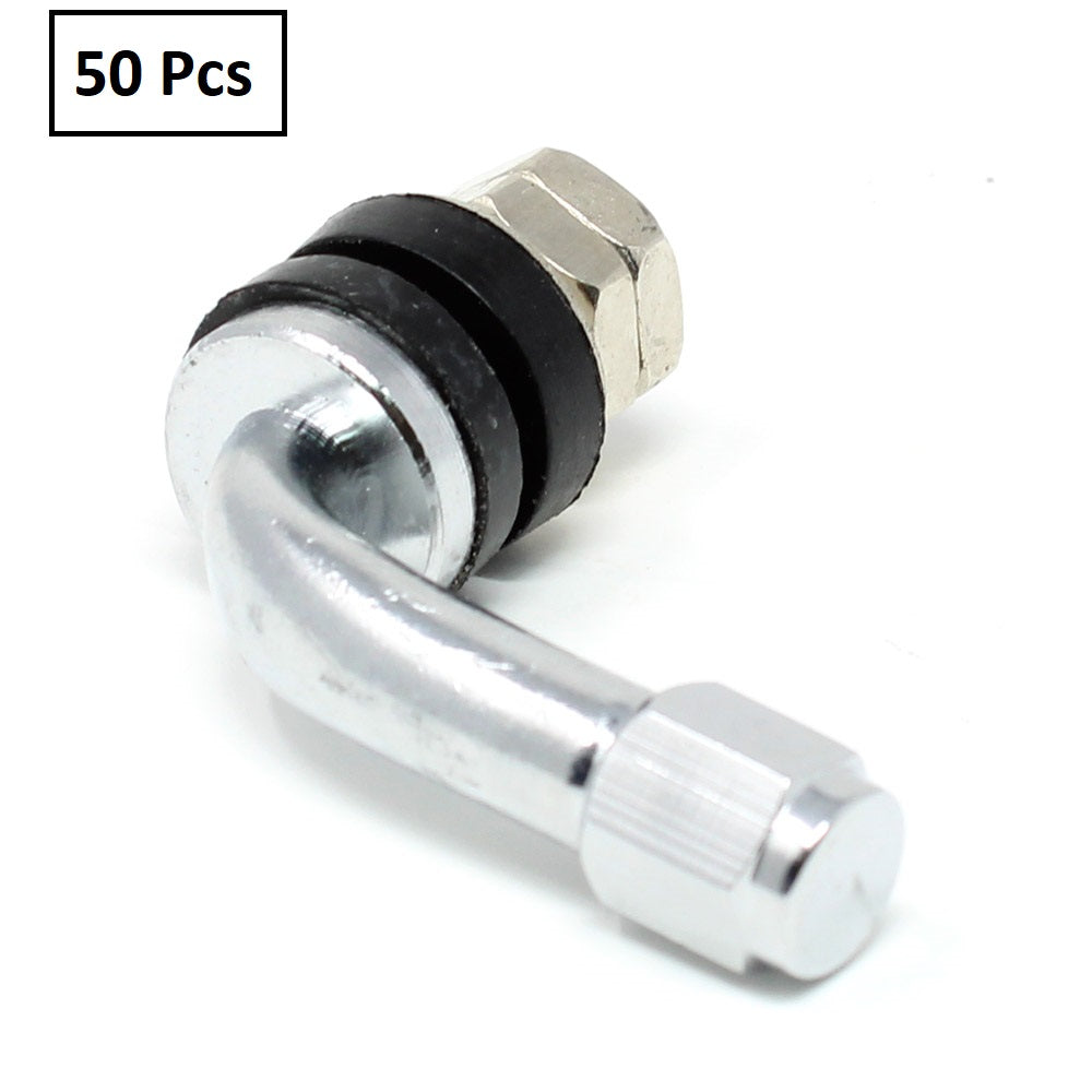 VS8-90° Chrome Tire Valve Stem - 90 Degree Angle for Φ11.5mm/.453" Holes