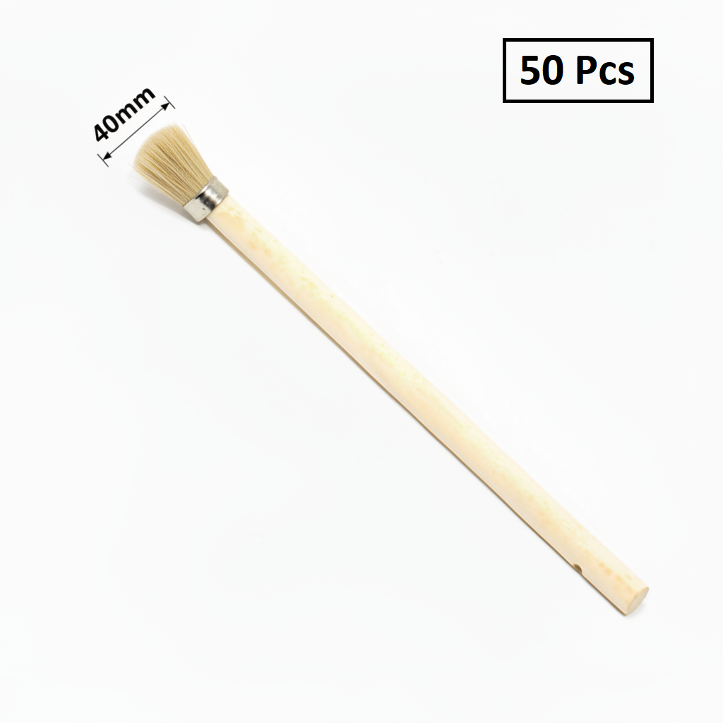 40mm Paste Applicator Brush - Wood Handle Tire Lube Brush for Tire Changers