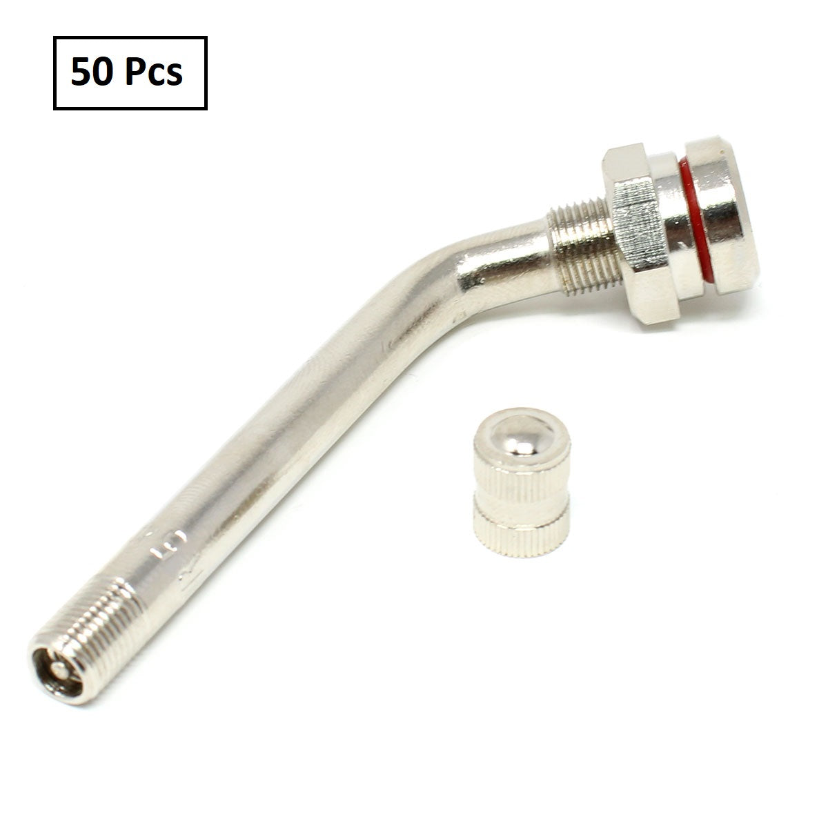 TR545D Clamp-In Valve Stem - 60° Bend for 9.7mm Valve Holes (Dual Wheel Applications)