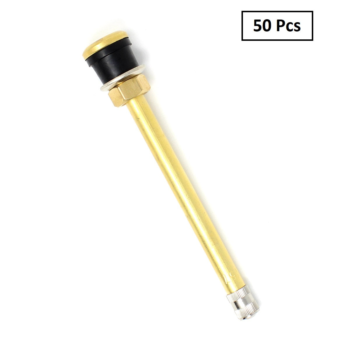 TR572 Clamp-In Valve Stem - Brass Tubeless for Heavy-Duty Commercial Vehicles (Trucks, Buses, RVs)