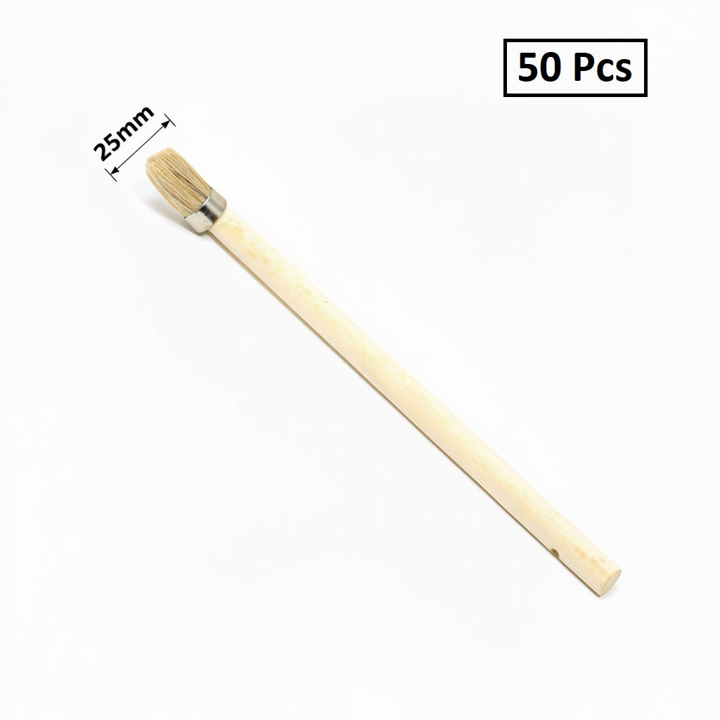 25mm Paste Applicator Brush - Wood Handle Tire Lube Brush for Tire Changers