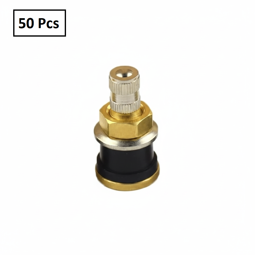 TR575 Clamp-In Valve Stem - Brass Tubeless for Heavy-Duty Commercial Vehicles (Trucks, Buses, RVs)