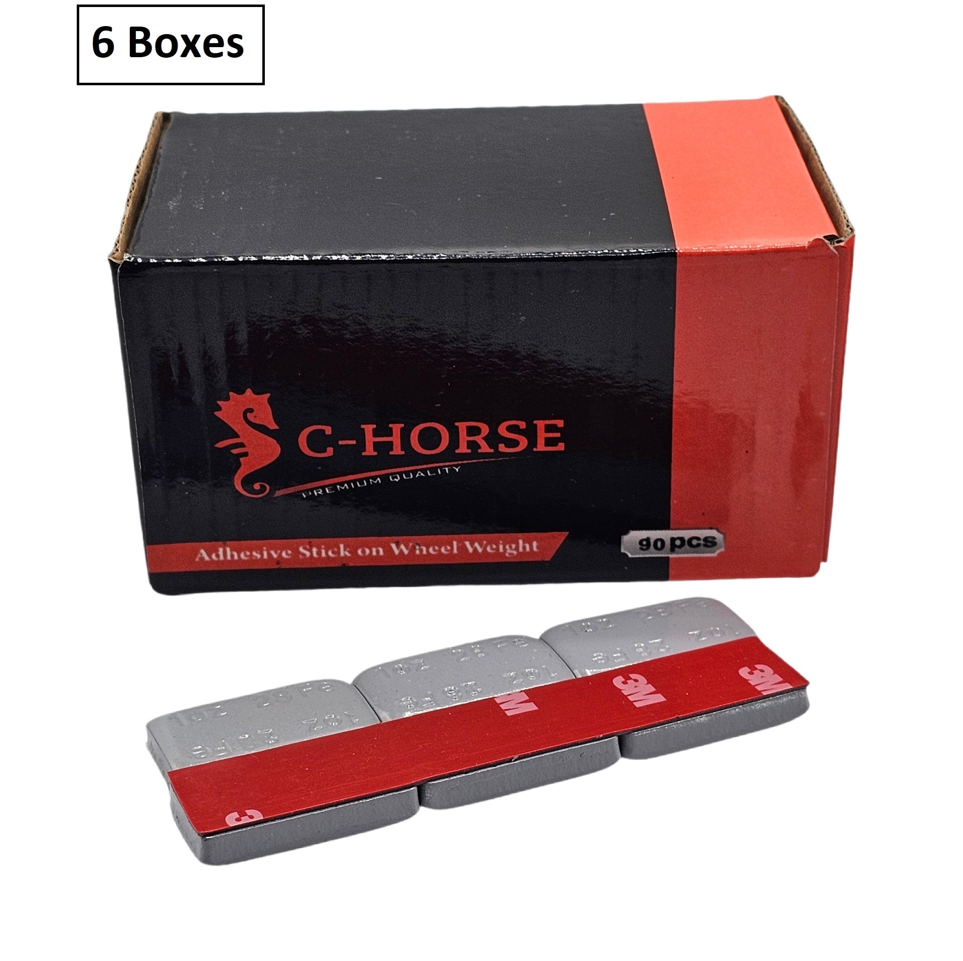 Stick-On Wheel Weights Gray Coated - 1 oz Increments with 3M Adhesive Tape