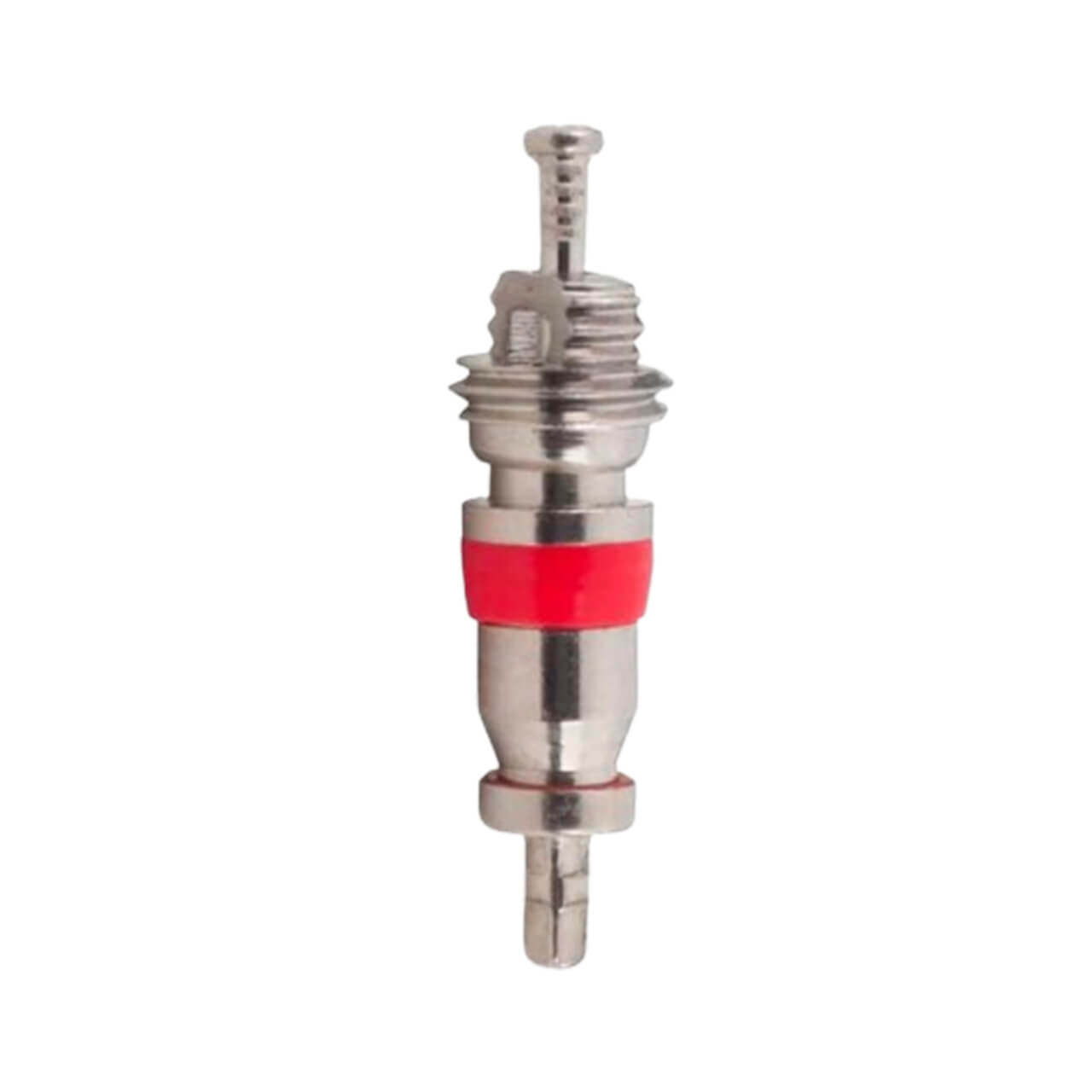 VC01 Nickel-Plated Valve Core - Red Seal High-Temp TPMS Core, 0.305"-32 Thread (100-Pack)
