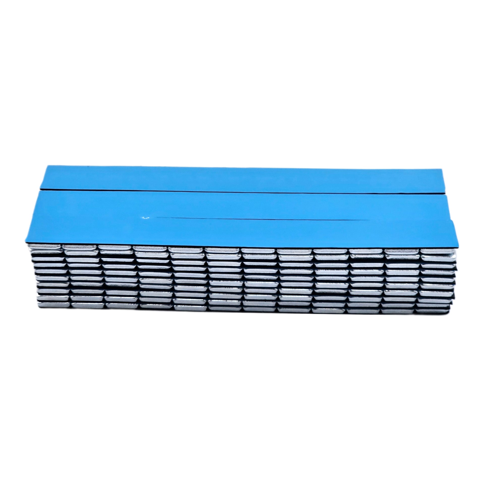 Stick-On Wheel Weights Zinc Coated - 0.25 oz Increments with Blue Adhesive Tape