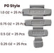 C‑HORSE 100-Piece Assortment Clip-On Wheel Weight Kit – P Style – Gray Coated – 0.25 oz, 0.50 oz, 0.75 oz, 1.00 oz