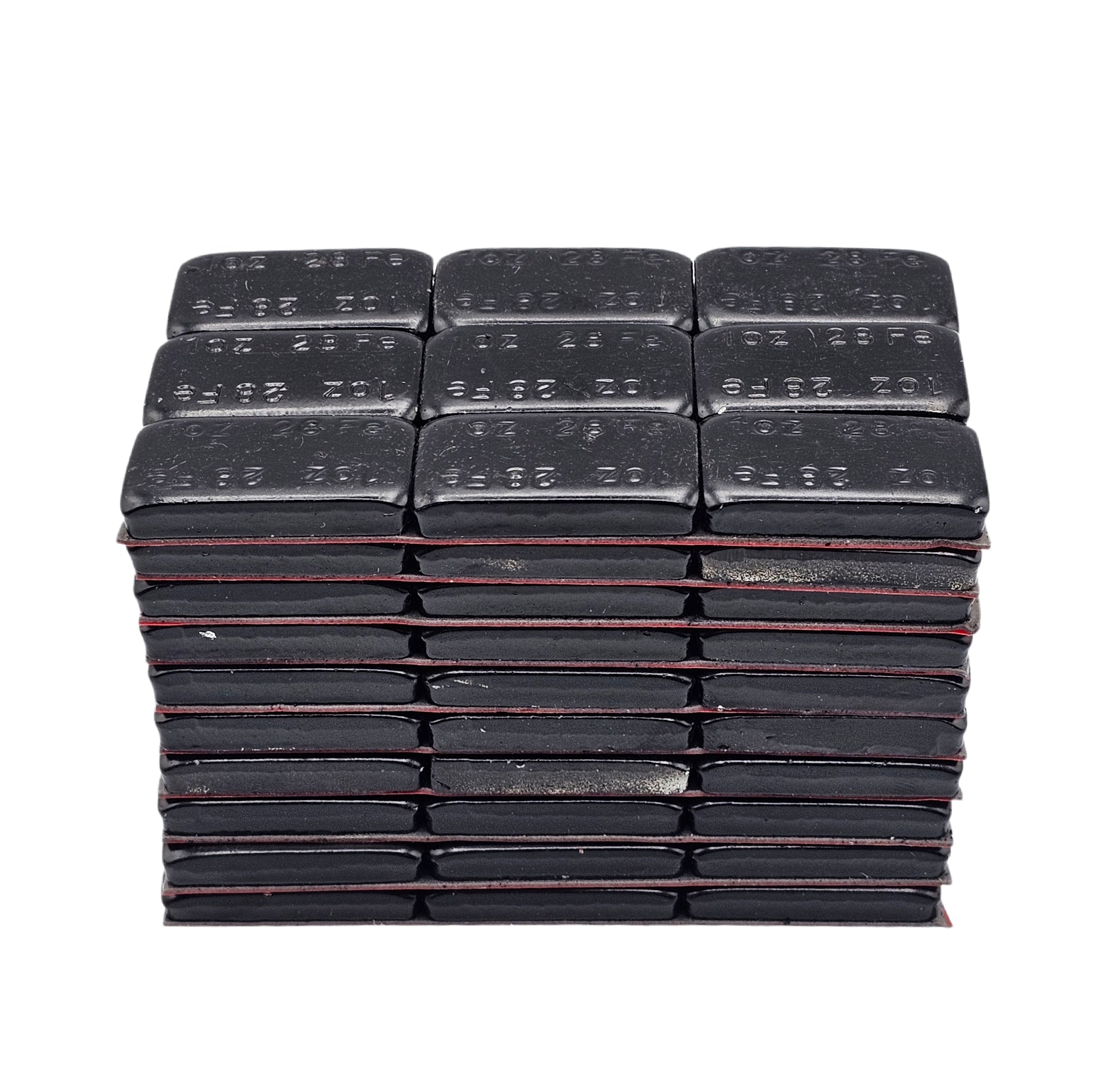 C-HORSE Stick-On Self-Adhesive Wheel Weights – Black Coated – 1 oz Increments – 3M Adhesive Tape