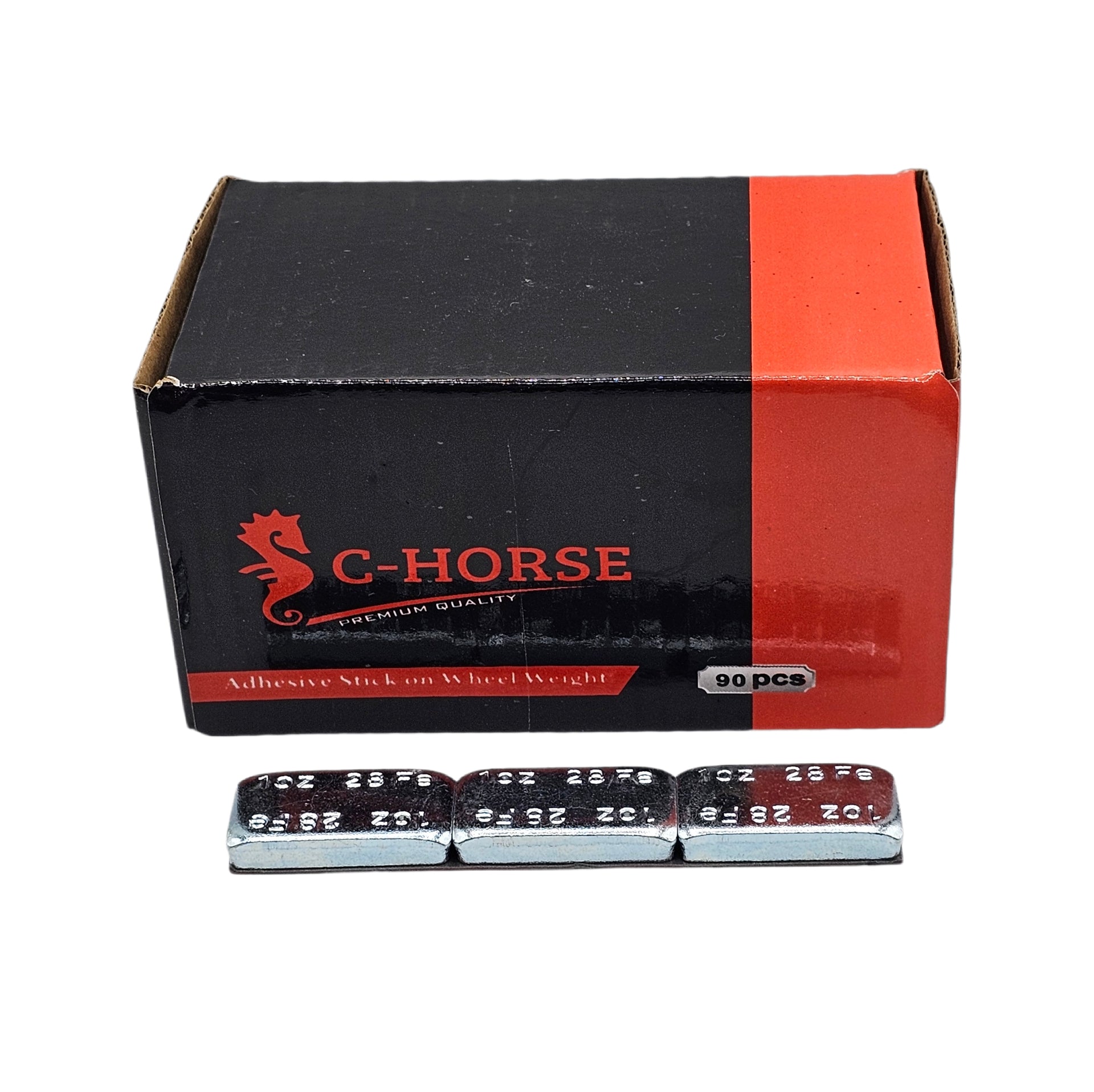 C-HORSE Stick-On Self-Adhesive Wheel Weights – Zinc Coated – 1 oz Increments – 3M Adhesive Tape